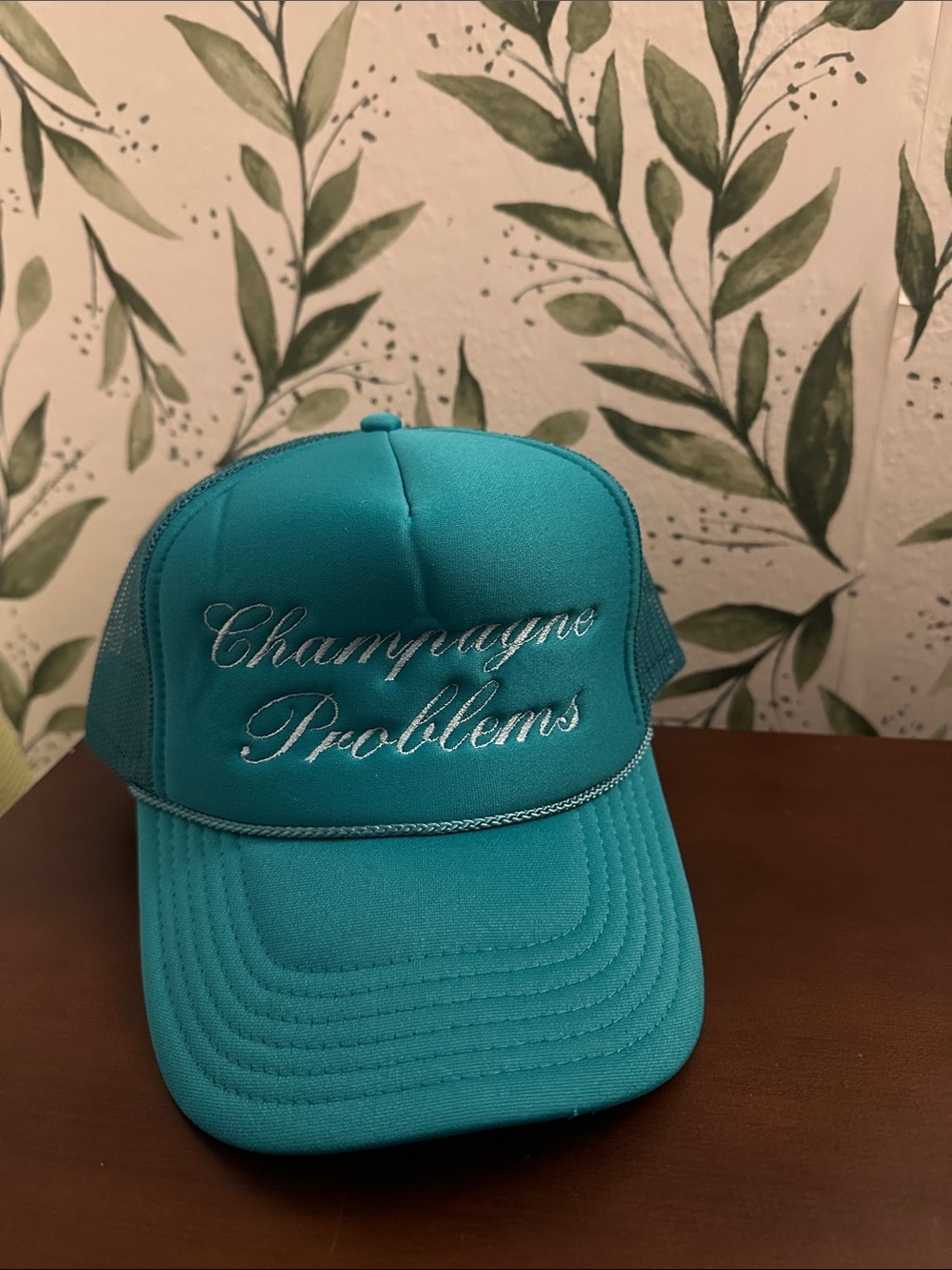 Trucker Hat Champagne Problems Embroidered